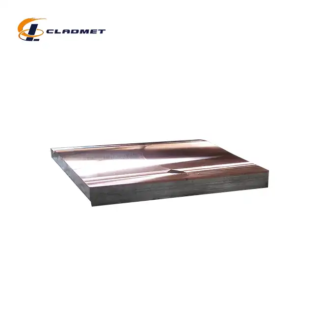 Titanium copper clad plate